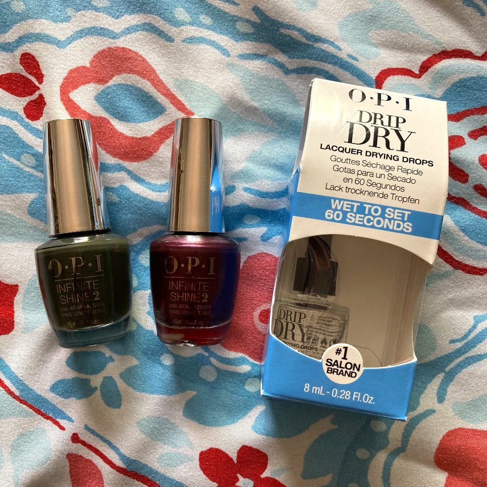 Lot of 2 OPI Infinite Shine 2 and Drying drops